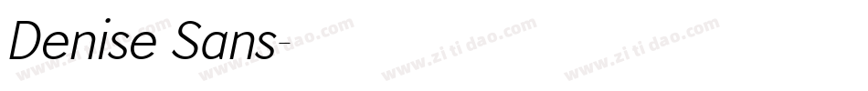 Denise Sans字体转换